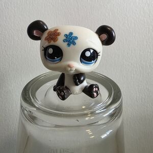 Authentic Littlest Pet Shop #2225 Glitter sparkle panda bear